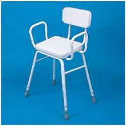 Perching Stool (With arms and padded back)